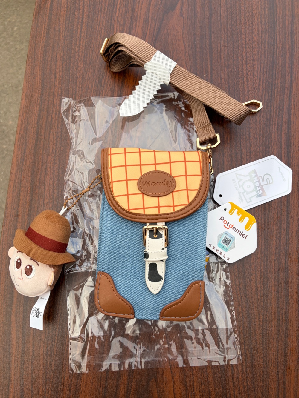 Disney Pixar Toy Story 5 Woody Childlike Wonder Crossbody Bag Potdemiel NWT